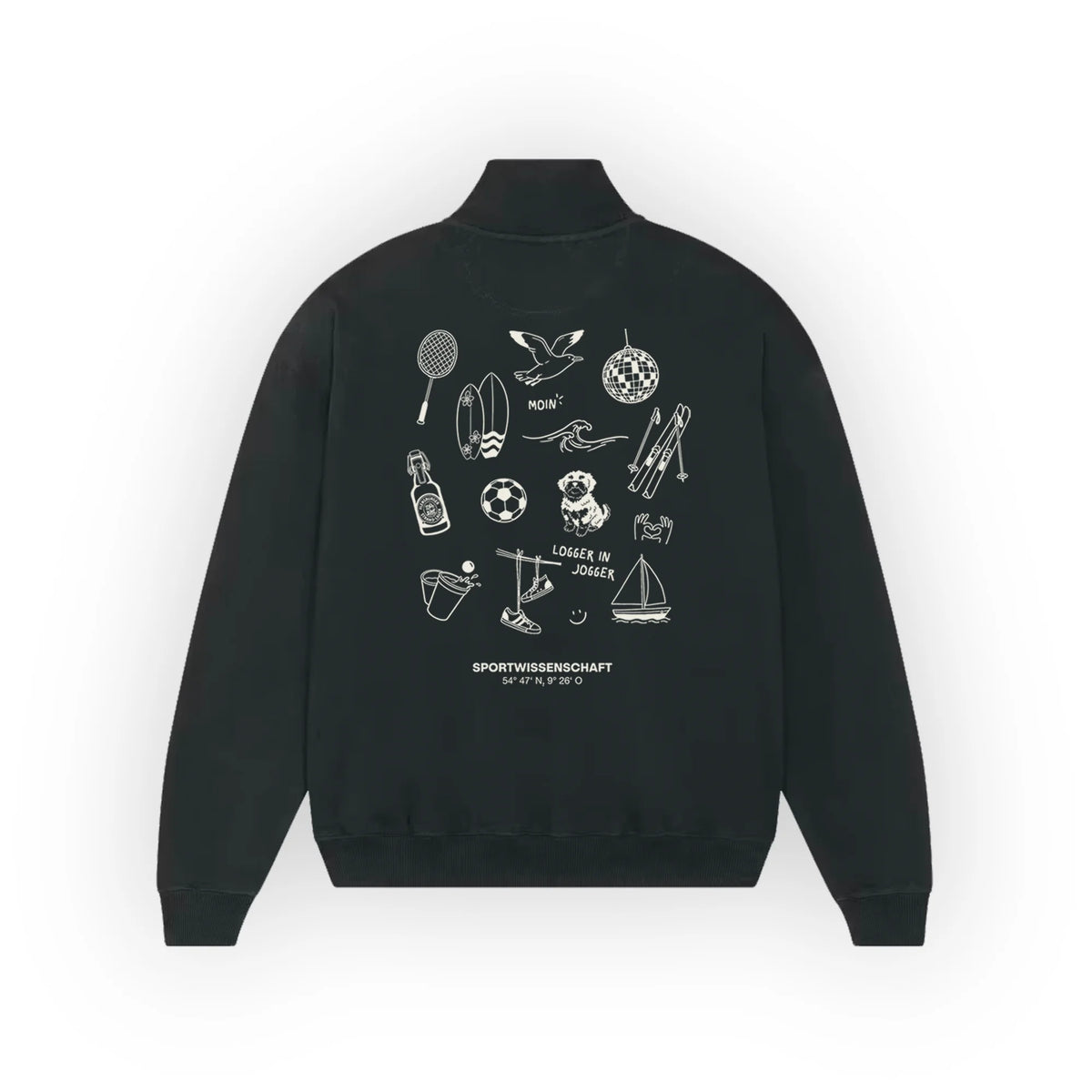 Premium Half-Zip Hoodie | Sportwissenschaft Uni Flensburg