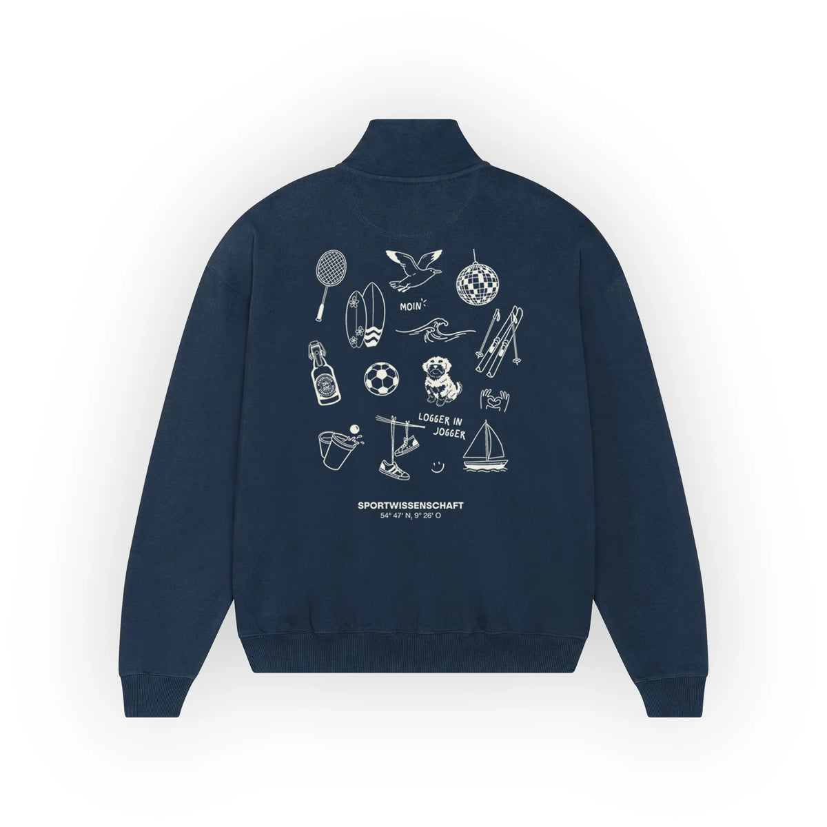 Premium Half-Zip Hoodie | Sportwissenschaft Uni Flensburg
