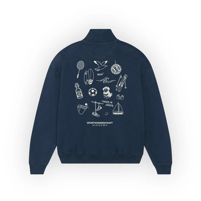 Premium Half-Zip Hoodie | Sportwissenschaft Uni Flensburg